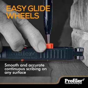 Profiler+ Multifunction Scribing Tool, Transfer the Outline of Any Surface onto Any Material, Precision Measuring Tool, Contour Gauge, Compass Scriber, Carpenter, Construction, Woodworking Scribe Tool