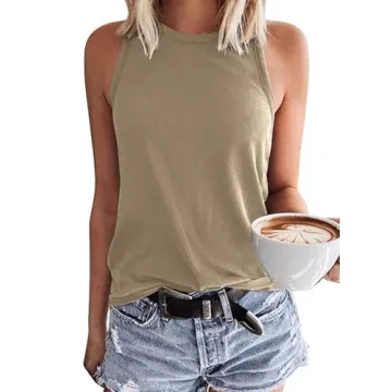 Dokotoo Leopard Print Summer Tank Top for Women