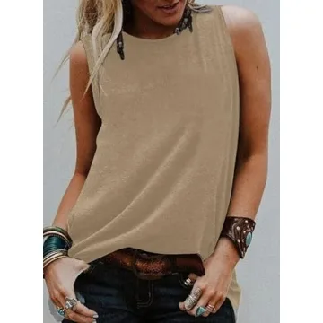 Leopard Print Casual Tank Top for Women in Summer