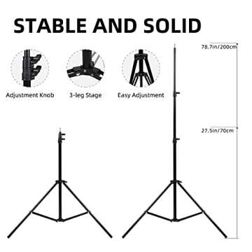 Softbox Lighting Kit Photography Studio Continuous Lighting Equipment 20x 27 inch & E27 150W Bulbs 5500K Photo Equipment for Model Portraits Advertising Video Shooting Photography