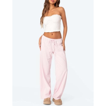 LONGBIDA Women's Pajama Pants - Soft & Stylish Lounge Wear