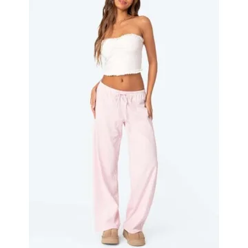 LONGBIDA Women's Pajama Pants - Soft & Stylish Lounge Wear