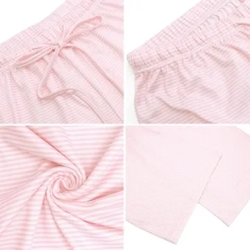 LONGBIDA Women's Pajama Pants - Soft & Stylish Lounge Wear