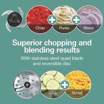 Hamilton Beach 4-Cup Mini Food Processor for Easy Slicing