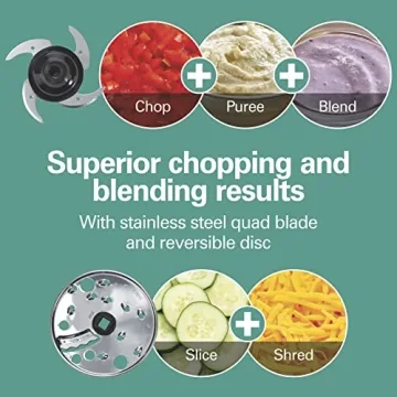 Hamilton Beach 4-Cup Mini Food Processor for Easy Slicing