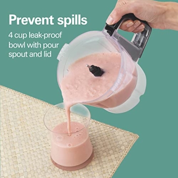 Hamilton Beach 4-Cup Mini Food Processor for Easy Slicing