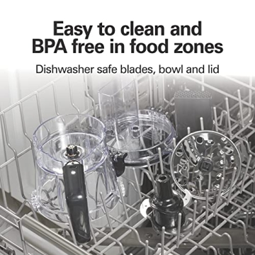 Hamilton Beach 4-Cup Mini Food Processor for Easy Slicing