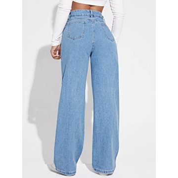 SweatyRocks High Waisted Ripped Boyfriend Jeans for Women