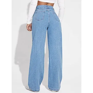 SweatyRocks High Waisted Ripped Boyfriend Jeans for Women