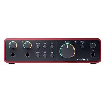Focusrite Scarlett 2i2 4th Gen 2x2 USB Audio Interface Bundle with 2x H&A 6' XLR Cables, For PC & MAC, Great for Music Recording and Podcast (3 Items)