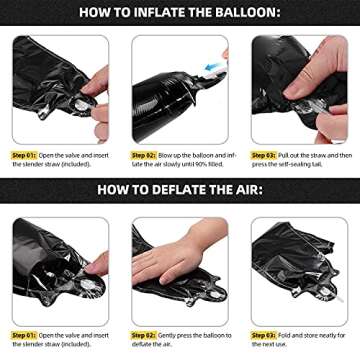 Happy Birthday Balloon Banner for Kids & Celebrations