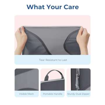 BAGSMART Compression Packing Cubes for Travel, 6 Set Travel Packing Cubes for Suitcases, Compression Suitcases Organizers Bag Set for Travel Essentials, Lightweight Packing Organizers Grey