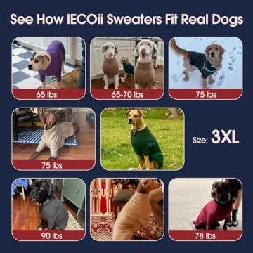 IECOii XXXL Dog Sweater for Large Dogs - Cozy & Stylish