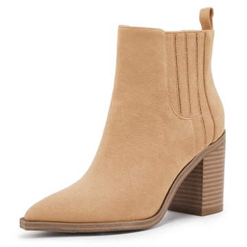 Chic Women’s Slip On Booties with Comfortable Mid Heel for Every Occasion