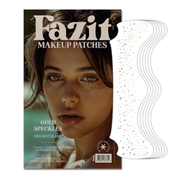 Fazit Makeup Patches - Gold Face Glitter for Dazzling Looks
