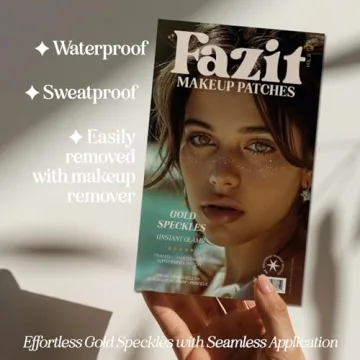 Fazit Makeup Patches - Gold Face Glitter for Dazzling Looks