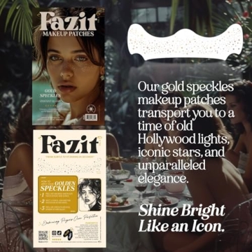 Fazit Makeup Patches - Gold Face Glitter for Dazzling Looks