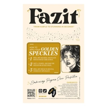Fazit Makeup Patches - Gold Face Glitter for Dazzling Looks