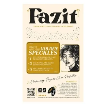 Fazit Makeup Patches - Gold Face Glitter for Dazzling Looks