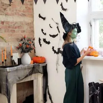 RoseCraft 5PCS Halloween Floral Stems for Festive Decor