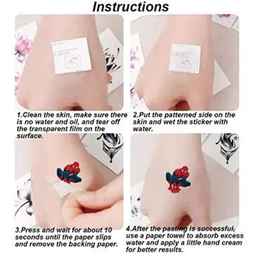 8 Sheets Temporary Tattoos for Kids, Cute Cartoon Tattoos for Girls Boys Party Favors Fake Tattoos Stickers Birthday Party Supplies Birthday Decorations Party Game Activities Reward Gifts