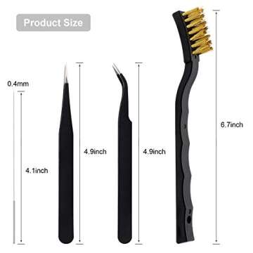 3D Printer Nozzle Cleaning Kit - 13 Pieces 3D Print Nozzle Cleaner Tools 0.4mm Cleaning Needles and ...