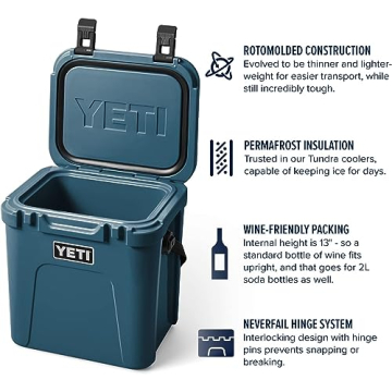 Durable YETI Roadie Cooler Nordic Blue for Outdoor Fun