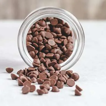 ChocZero's Dark Chocolate Chips - Sugar Free, Low Carb, Keto Friendly, Gluten Free - For Baking Keto Diet Cookies and Dessert (1 Bag)