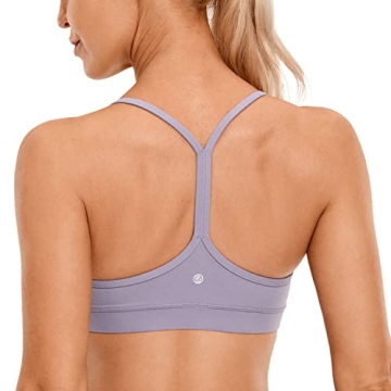 CRZ YOGA Butterluxe Women’s Y Back Sports Bra for Comfort