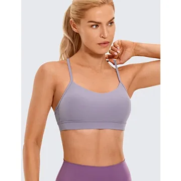 CRZ YOGA Butterluxe Women’s Y Back Sports Bra for Comfort