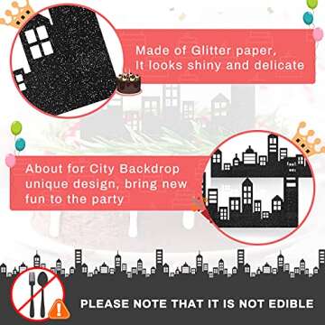 Marspark 10 Scenic Theme Cake Borders for Birthdays