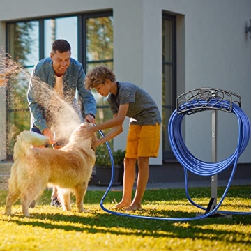 Kesfitt Garden Hose Holder Strong Durable Freestanding Rack