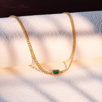 Milan Chiva Gold Chunky Choker Pendant Necklace for Women