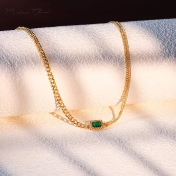 Milan Chiva Gold Chunky Choker Pendant Necklace for Women