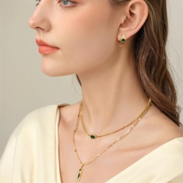 Milan Chiva Gold Chunky Choker Pendant Necklace for Women