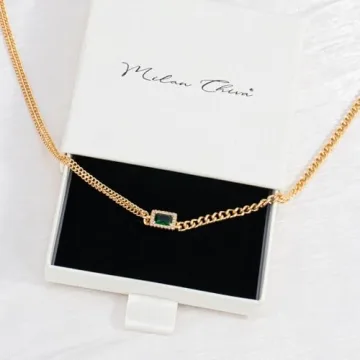 Milan Chiva Gold Chunky Choker Pendant Necklace for Women