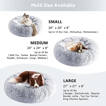 Comfortable Faux Fur Dog Bed for Small to Large Pets