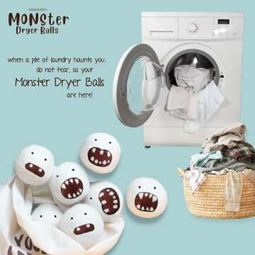 Charming Woolbuddy Dryer Balls - Eco-Friendly Laundry Essentials
