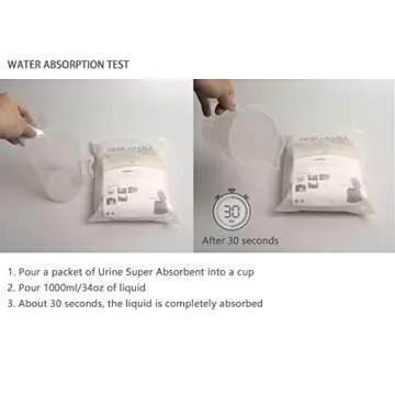 smillsu Urine Super Absorbent, Solidifier - 50 Pack - Pee Powder Liquid Waste Gelling and Deodorizing Powder, Urine Absorber Emergency Toilet Waste