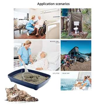 smillsu Urine Super Absorbent, Solidifier - 50 Pack - Pee Powder Liquid Waste Gelling and Deodorizing Powder, Urine Absorber Emergency Toilet Waste