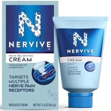 Nervive Pain Relieving Cream with Lidocaine & Menthol - Fast Relief