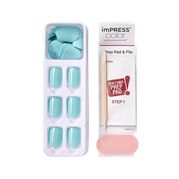 KISS imPRESS Aqua Press On Nails - No Glue Needed!