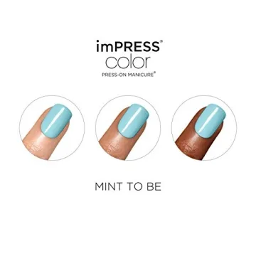 KISS imPRESS Aqua Press On Nails - No Glue Needed!