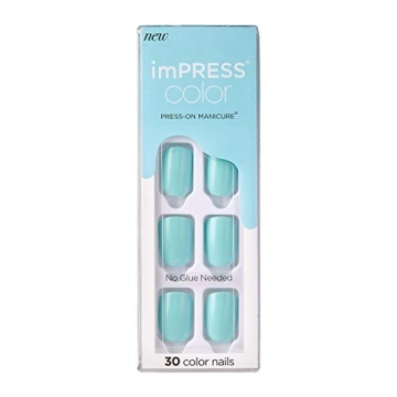 KISS imPRESS Aqua Press On Nails - No Glue Needed!