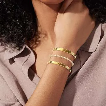 Trendy Adjustable Gold Bracelets for Women Jewelry