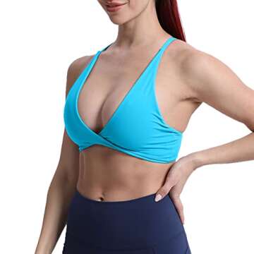 Aoxjox Women's Padded Sienna Sports Bra - Low Impact
