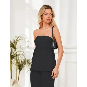 Stylish Ythomm Ruffle Hem Tube Tops for Women