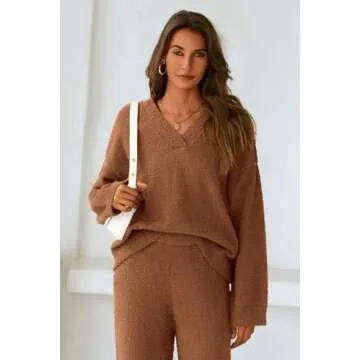 PRETTYGARDEN Cozy 2 Piece Pullover Sweater Set for Women