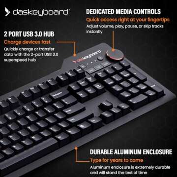 Das Keyboard 4 Professional Wired Mechanical Keyboard
