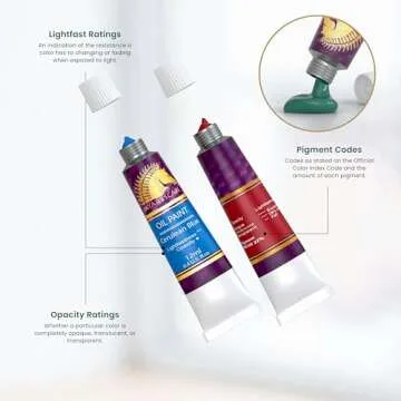 MyArtscape Professional Oil Paint Set - 24 Vibrant Tubes